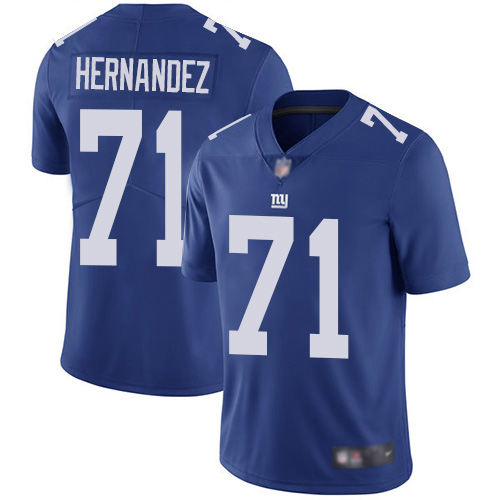 Men New York Giants #71 Will Hernandez Royal Blue Team Color Vapor Untouchable Limited Player Football NFL Jersey->new york giants->NFL Jersey